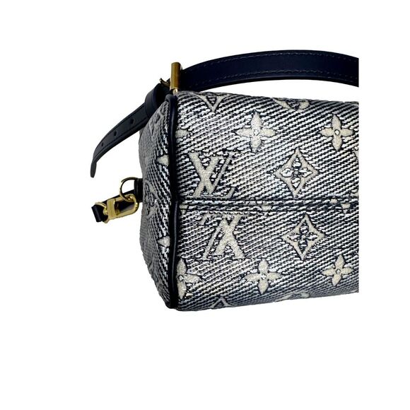 BRAND NEW Louis Vuitton Speedy Bandouliere 20 - Monoglam Blue - Picture 2 of 10